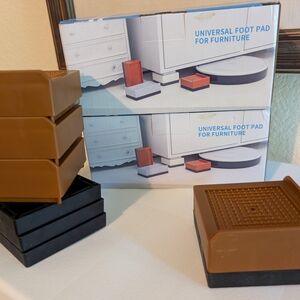 Brown and Black Universal Furniture Foot Pads